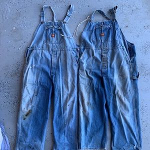 Big Bean Vintage Overalls thrashed